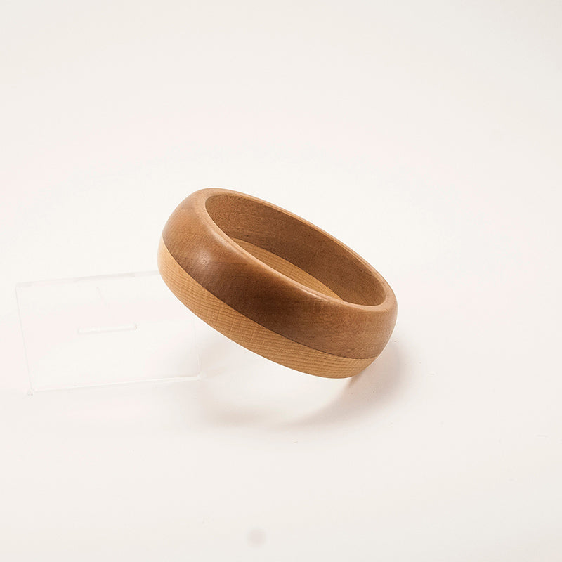 Emma. Ιroko Wooden Bracelet, in Torus Shape. A118-1